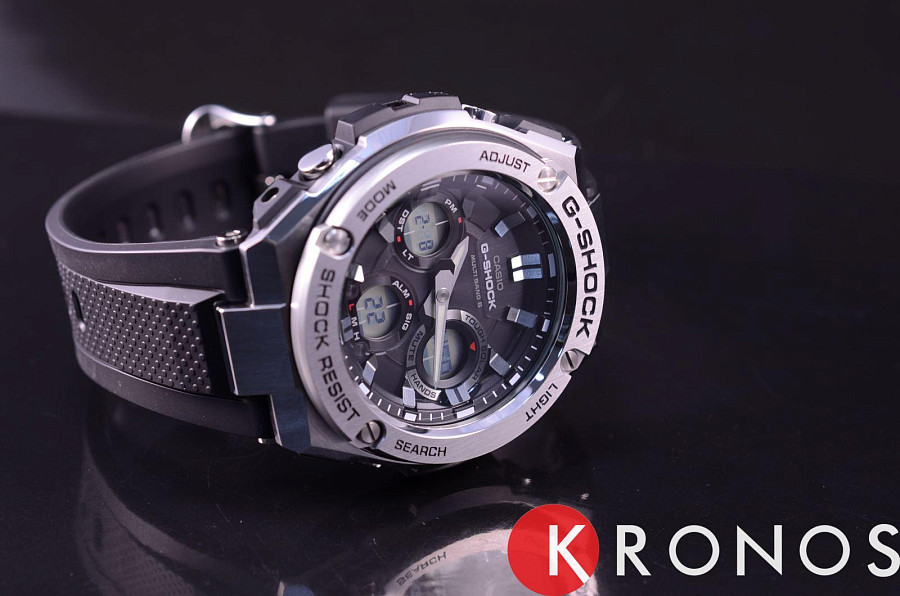 Часы Casio G-Shock GST-W110-1A — мужские, электронные
