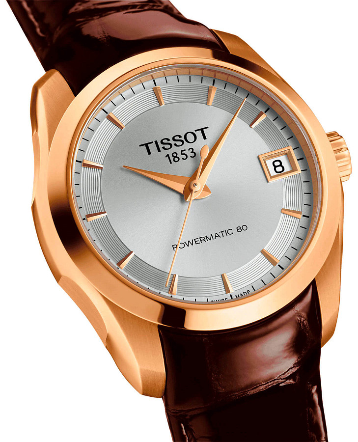 Часы Tissot Couturier Powermatic 80 Lady T035.207.36.031.00 — сталь металл, Швейцария