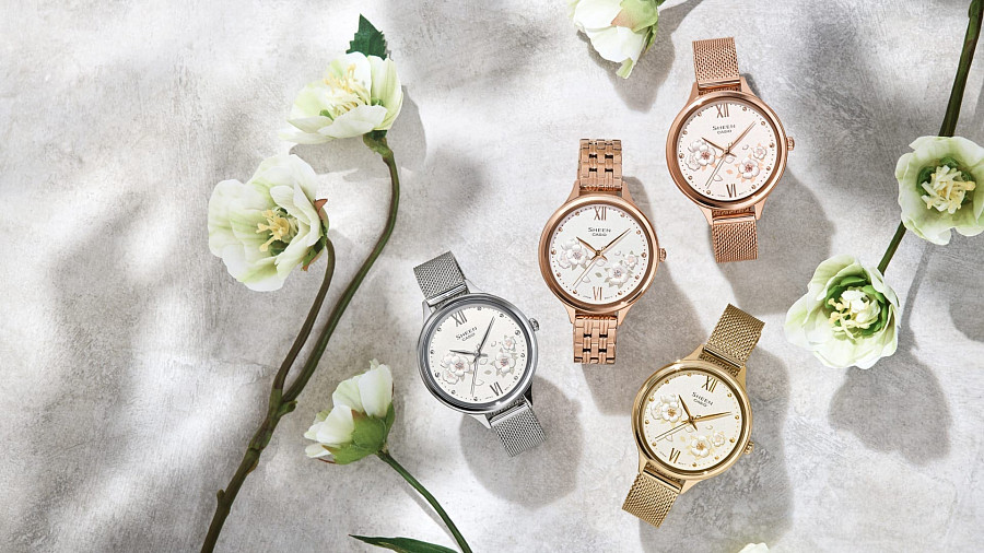 Часы Casio Sheen SHE-4551GM-9A — сталь металл, Япония