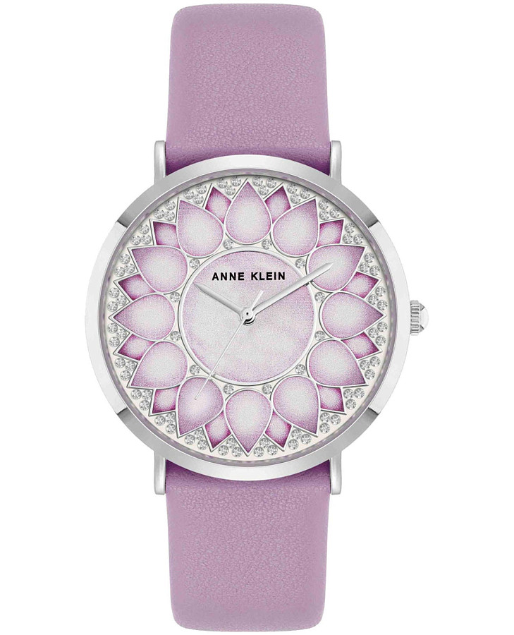 Часы Anne Klein Leather 5325SVLV — женские, фиолетовый