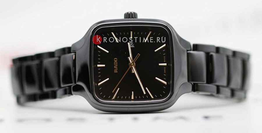 Часы Rado True Square R27080162 — женские, высокотехнологичная керамика + титан