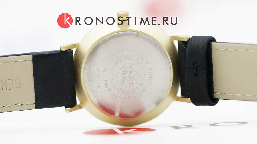 Часы Boccia Titanium 3296-03 — кожаный, мужские