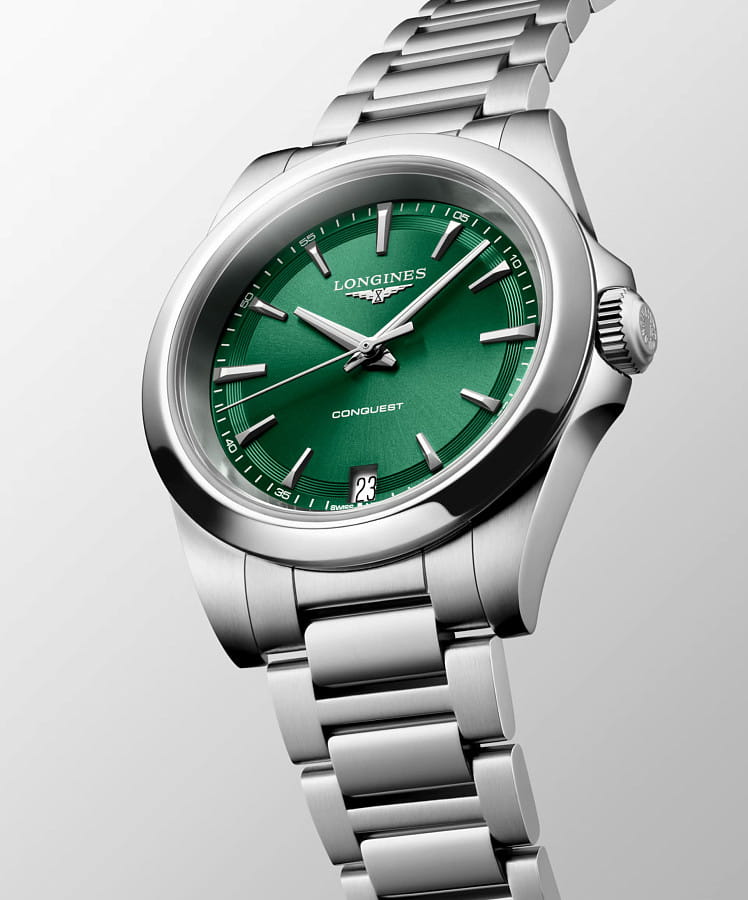 Часы Longines Conquest 34 mm L3.460.4.09.6 — кварцевые, Швейцария, женские