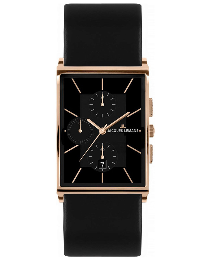 Часы Jacques Lemans York 1-1818C — мужские, черный
