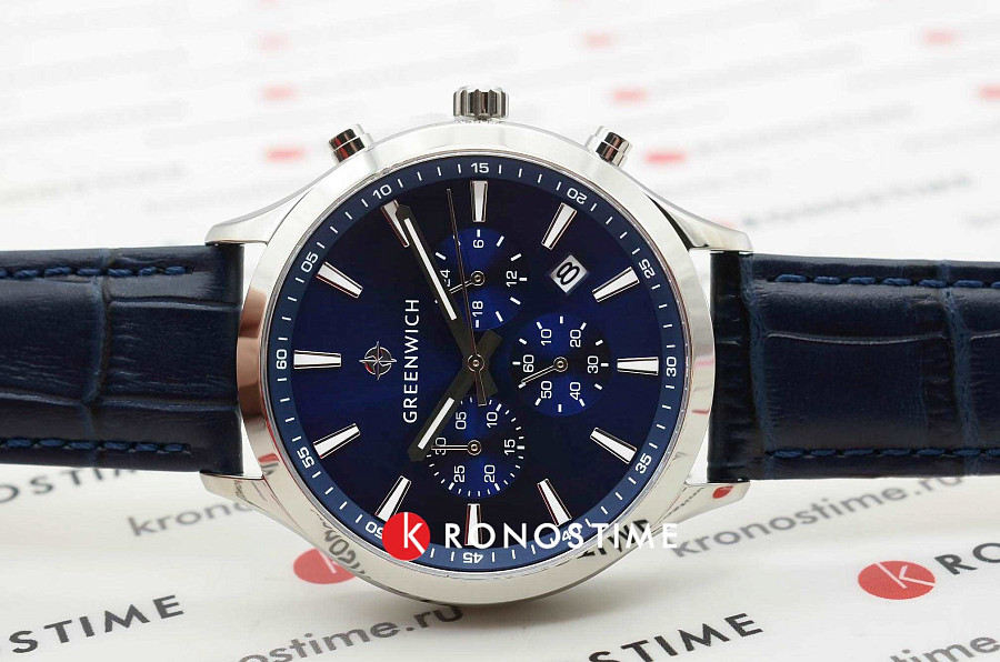 Часы Greenwich Skipper GW 043.16.36 — кварцевые, Англия, мужские