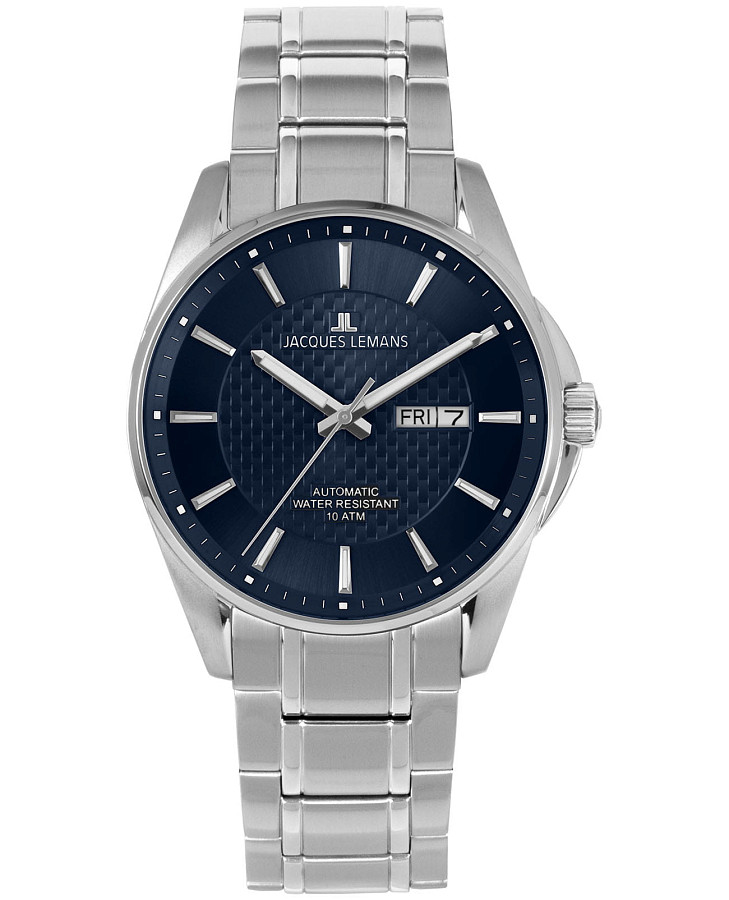Часы Jacques Lemans Automatic 1-2210i — мужские, синий
