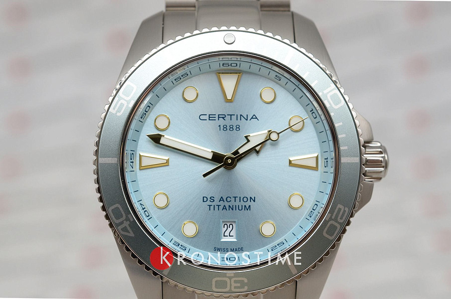 Часы Certina DS Action C048.410.44.351.00 — кварцевые, металл титан