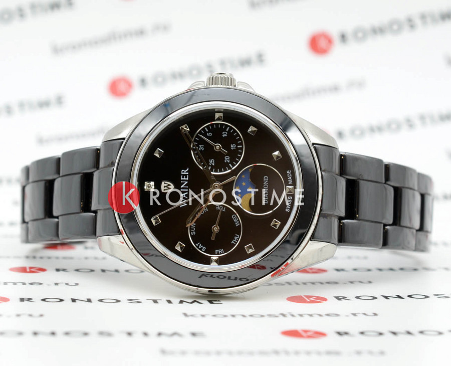 Часы Wainer Diamond WA.18040-A — кварцевые, сталь металл