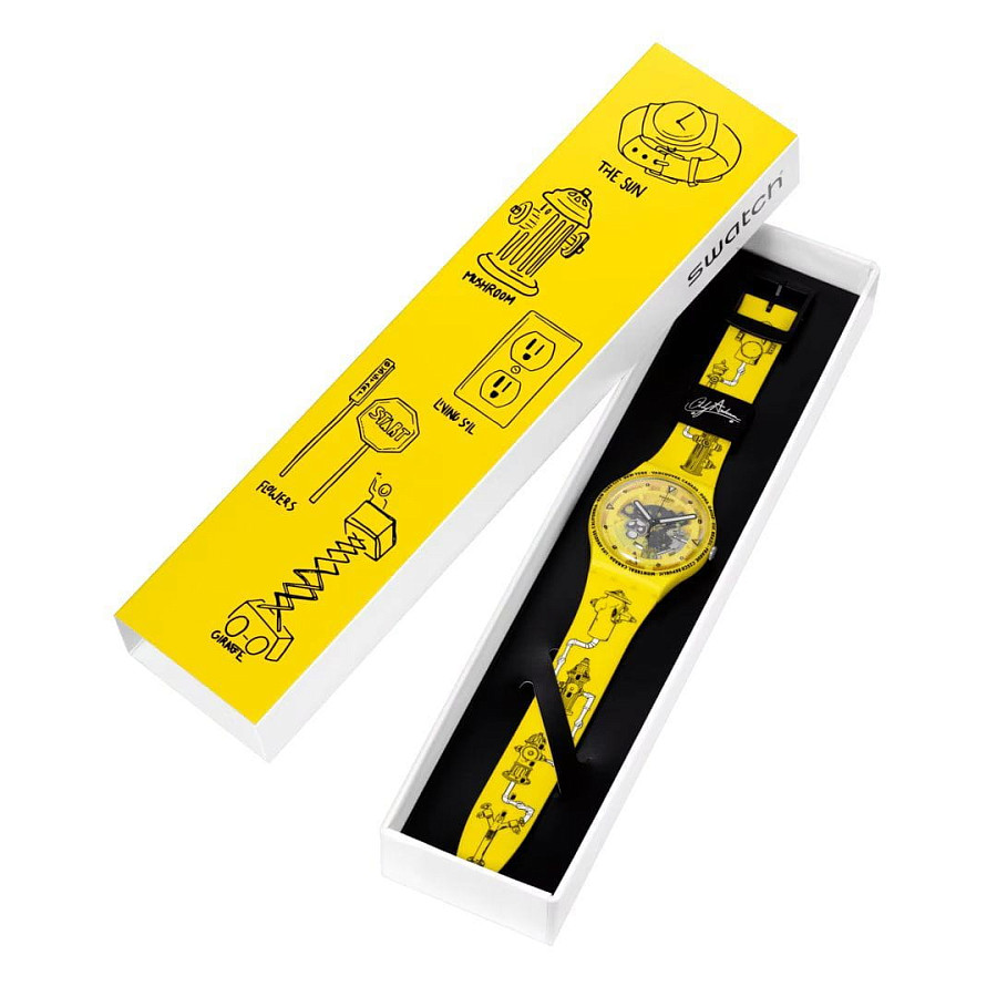Часы Swatch New Gent Biosourced SO29J101 — прозрачный, пластик