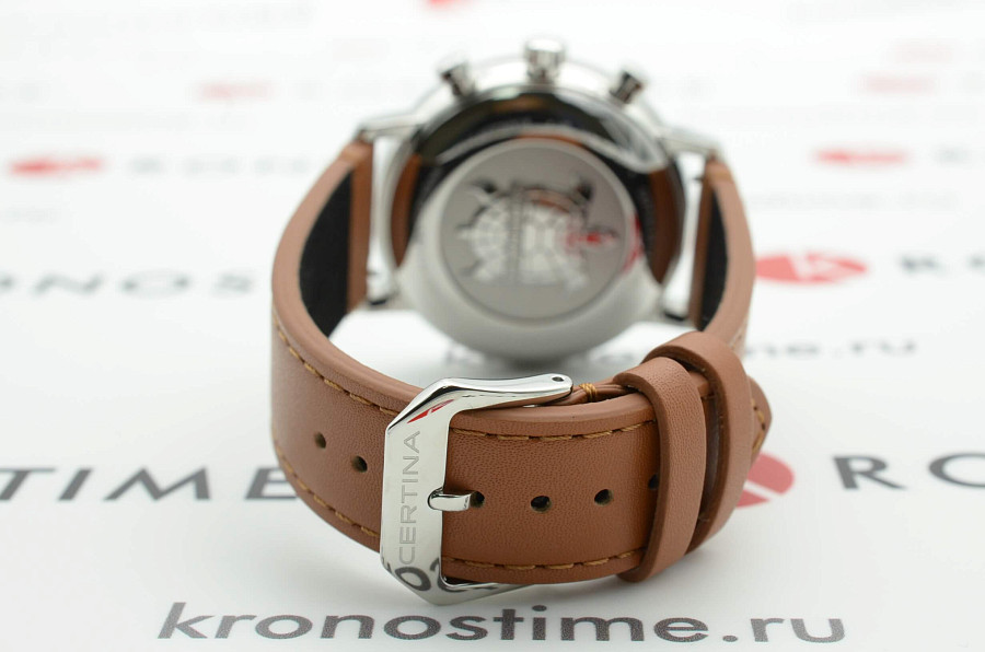 Часы Certina DS Caimano Chronograph C035.417.16.037.01 — белый, металл сталь