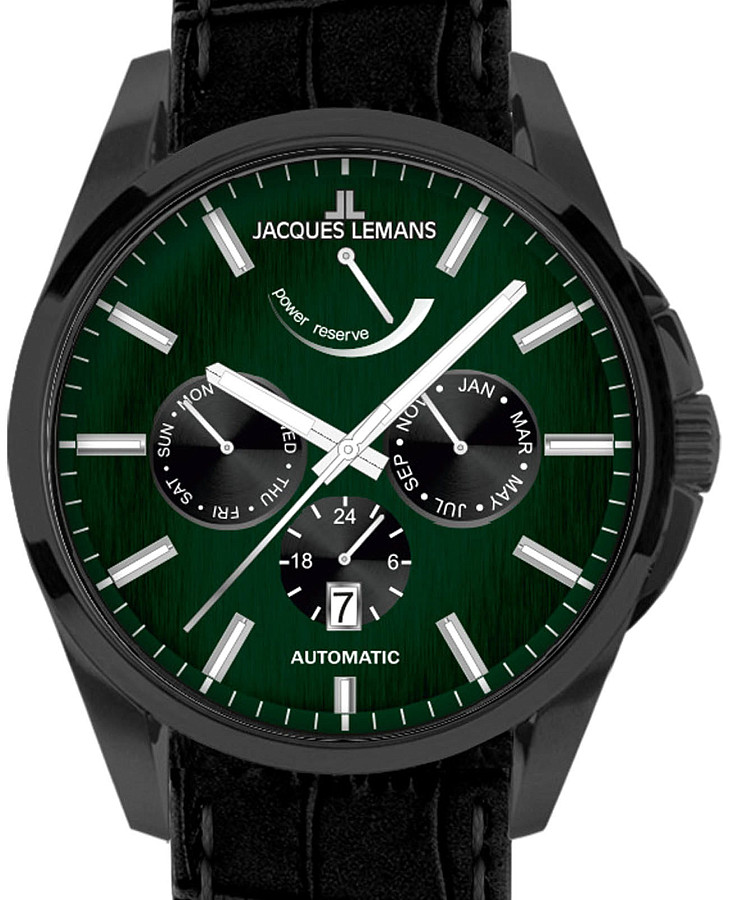 Часы Jacques Lemans Derby 1-2204J — механические, сталь металл