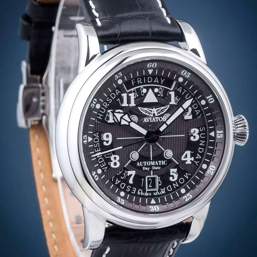 Часы Aviator Douglas Day Date V.3.36.0.284.4 — артикул V.3.36.0.284.4