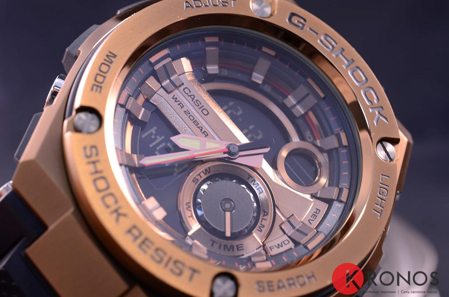 Часы Casio G-Shock GST-210B-4A — силикон, мужские