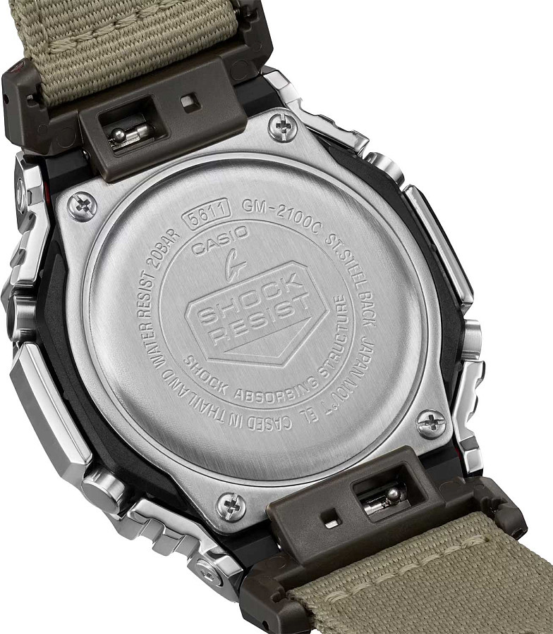 Часы Casio G-Shock GM-2100C-5ADR (GM-2100C-5A) — сталь металл, Япония