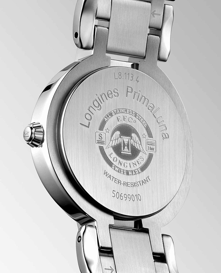 Часы Longines PrimaLuna L8.113.4.71.6 — механические, сталь металл