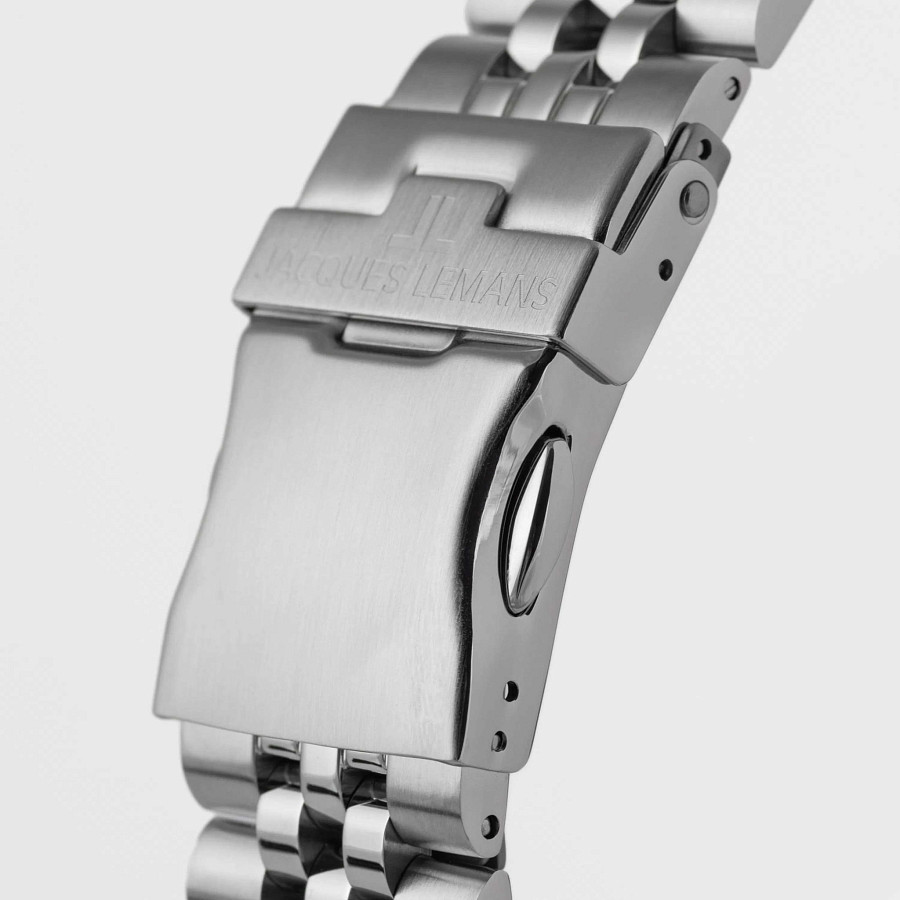 Часы Jacques Lemans Liverpool Diver 1-2205H — мужские, нержавеющая сталь