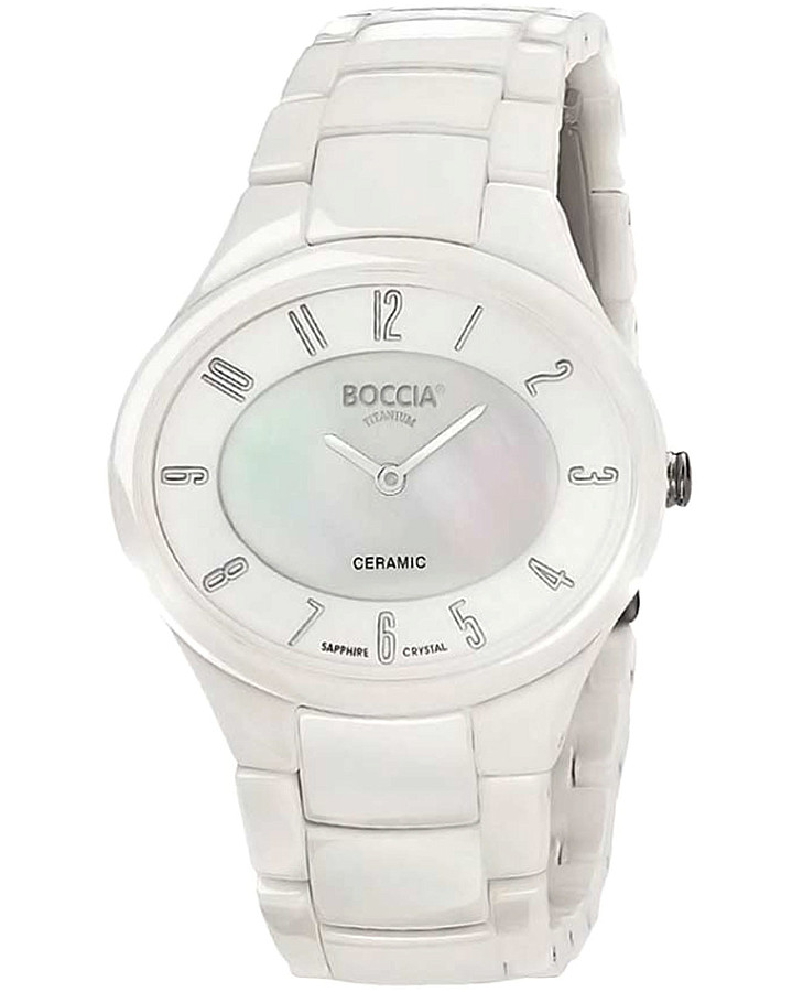 Часы Boccia Titanium Circle-Oval 3216-01 — женские, перламутровый