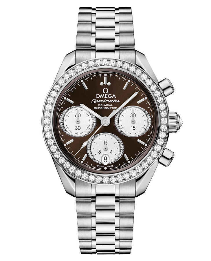 Часы Omega Speedmaster 38 324.15.38.50.63.001 — женские, коричневый