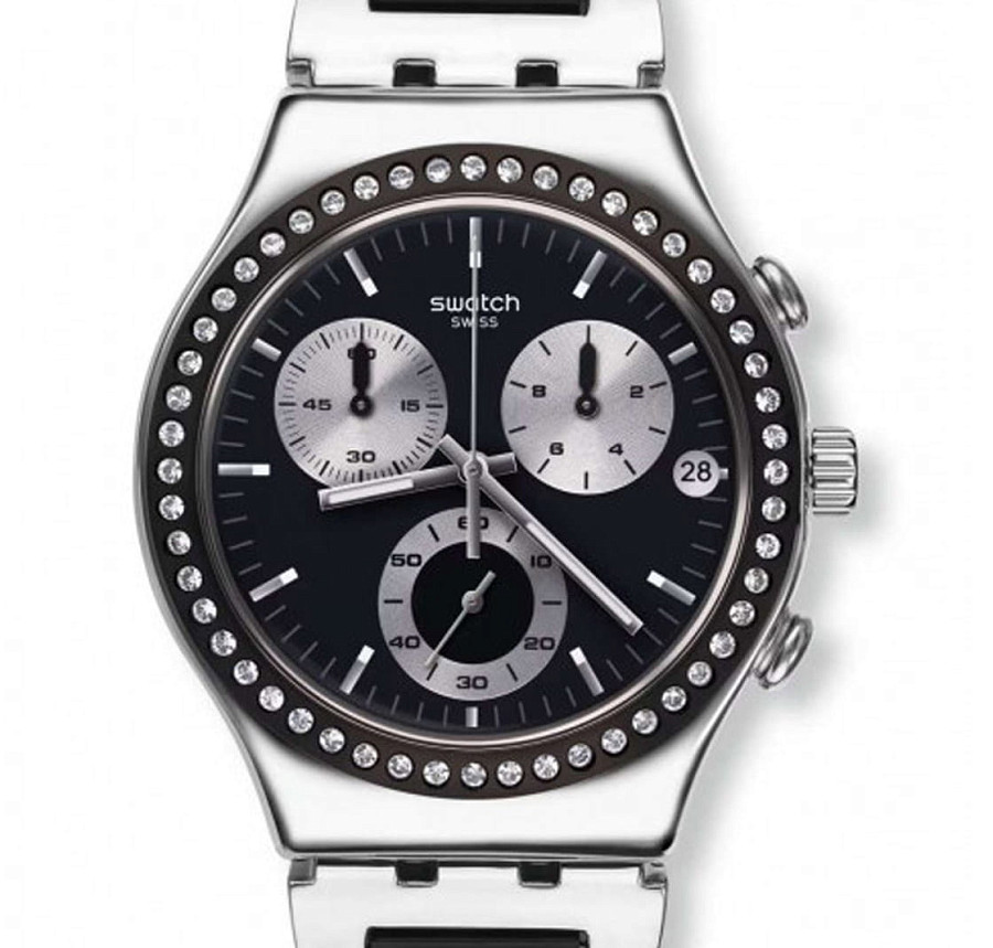 Часы Swatch Irony Glamarmour YCS591G — кварцевые, металл сталь