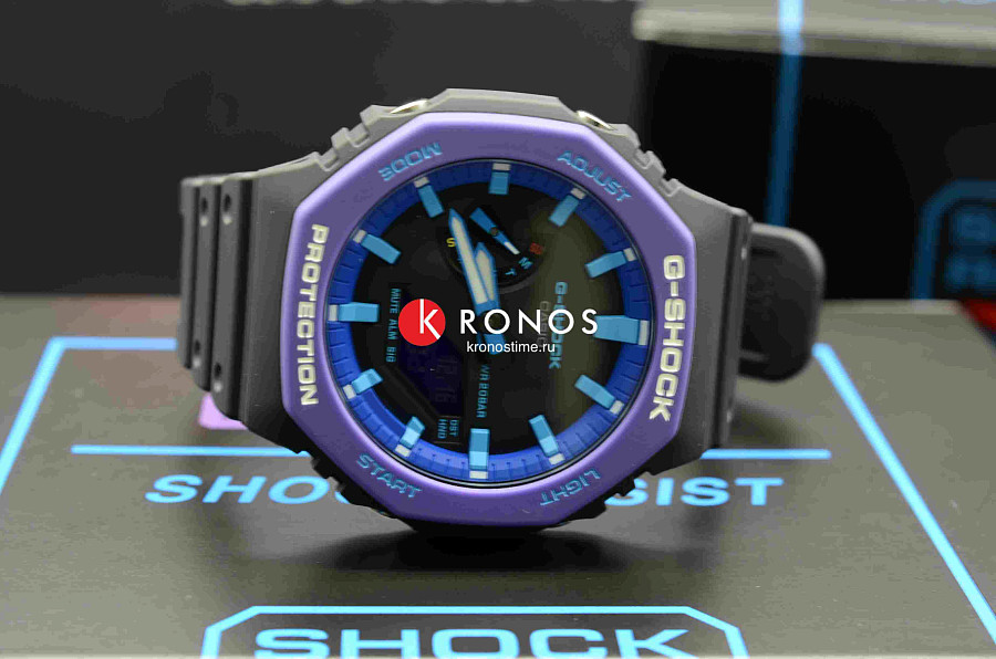 Часы Casio G-Shock GA-2100THS-1A — электронные, Япония, мужские