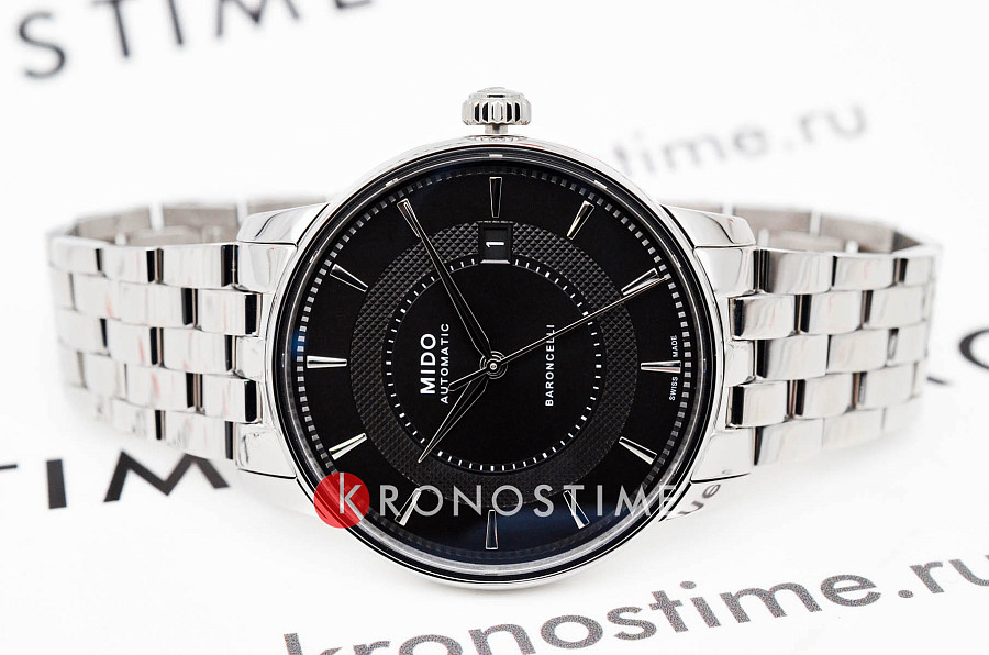 Часы Mido Baroncelli Signature M037.407.11.051.01 — механические, металл сталь