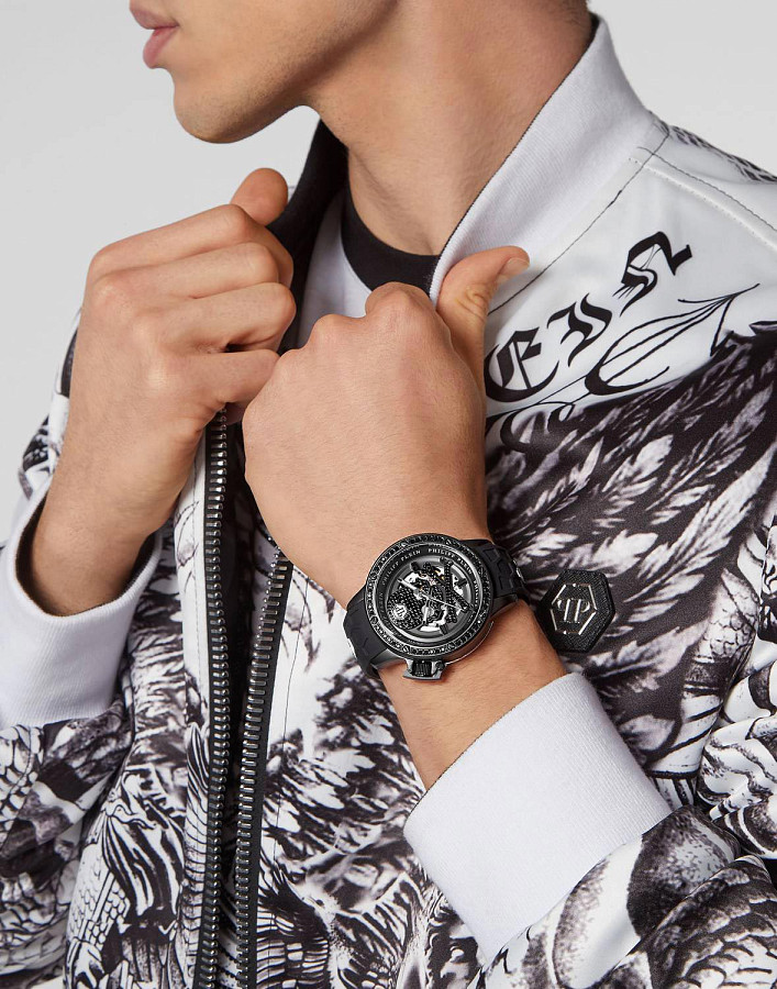Часы Philipp Plein Plein Rich PWUAA0423 — механические, сталь металл