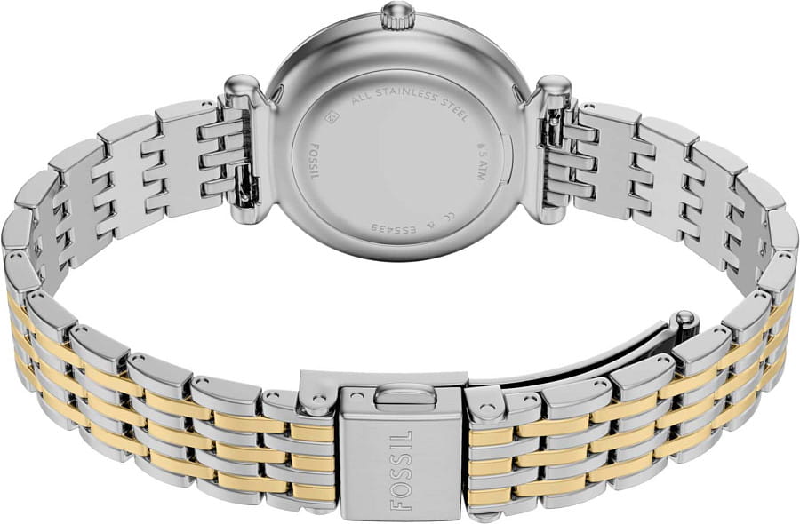 Часы Fossil Carlie ES5439 — женские, нержавеющая сталь с pvd-покрытием