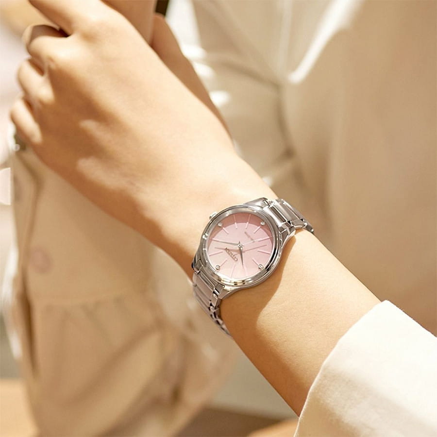 Часы Citizen Eco-Drive EM1220-58X — нержавеющая сталь, женские