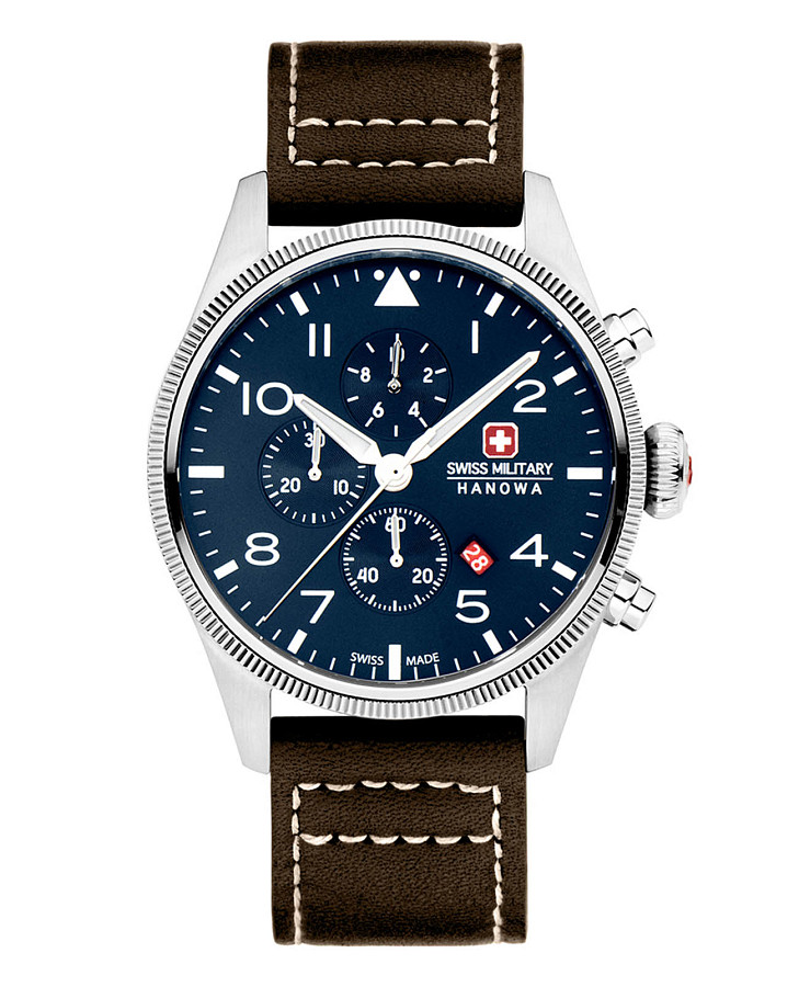 Часы Swiss Military Hanowa Thunderbolt Chrono SMWGC0000402 — мужские, синий