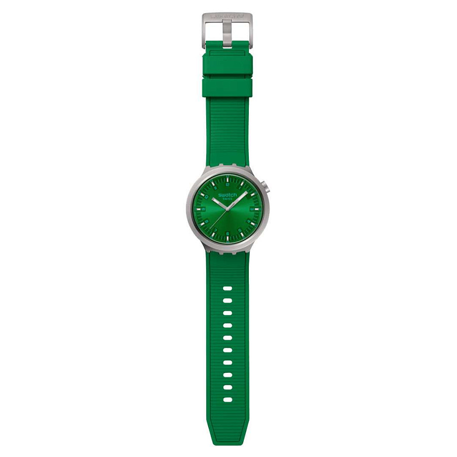 Часы Swatch Big Bold Irony Standard SB07S101 — зеленый, сталь металл