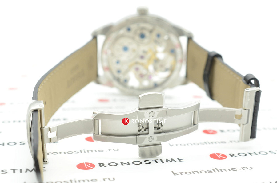 Часы Tissot T-Complication Squelette Mechanical T070.405.16.411.00 — мужские, черный