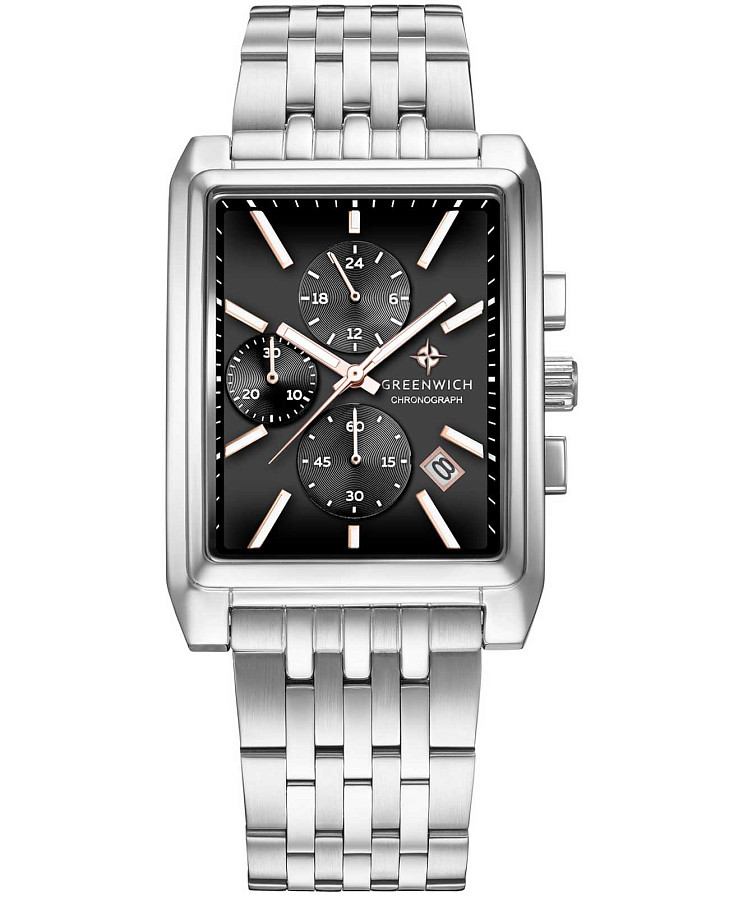 Часы Greenwich Galeon Chrono GW 553.10.15 — мужские, черный