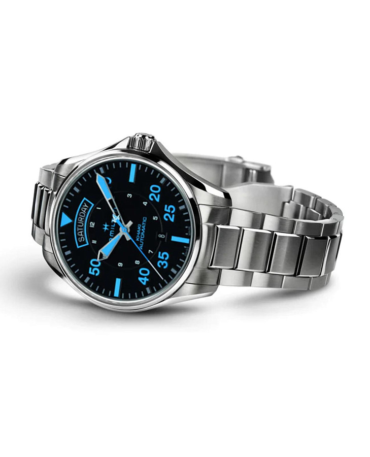 Часы Hamilton Khaki Aviation Pilot Day Date Air Zermatt Auto H64625131 — металл сталь, Швейцария