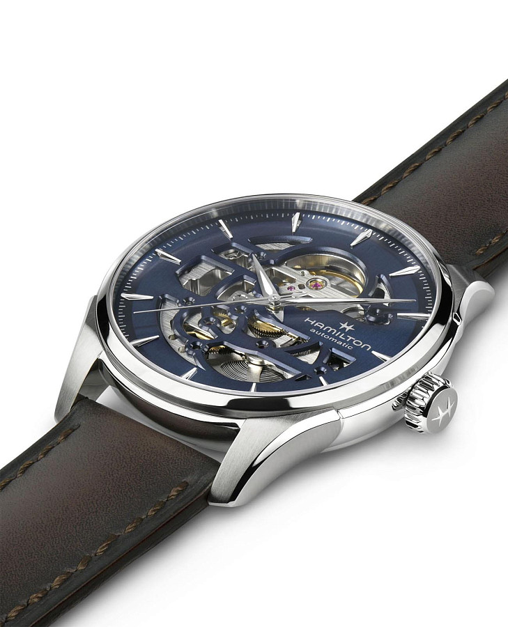 Часы Hamilton Jazzmaster Skeleton Auto H42535541 — механические, сталь