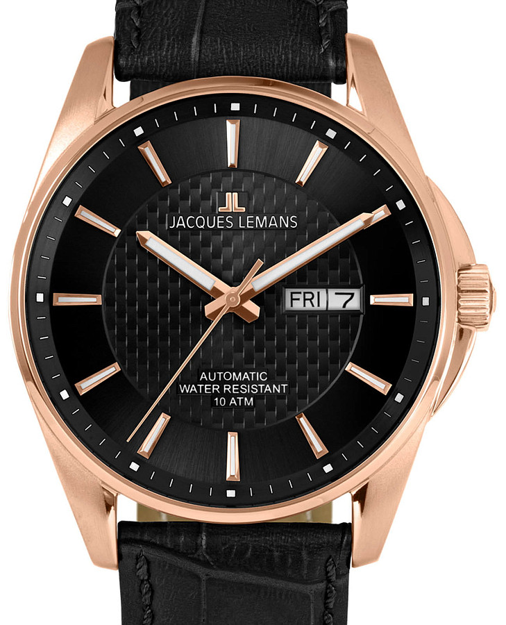 Часы Jacques Lemans Automatic 1-2210E — механические, сталь металл