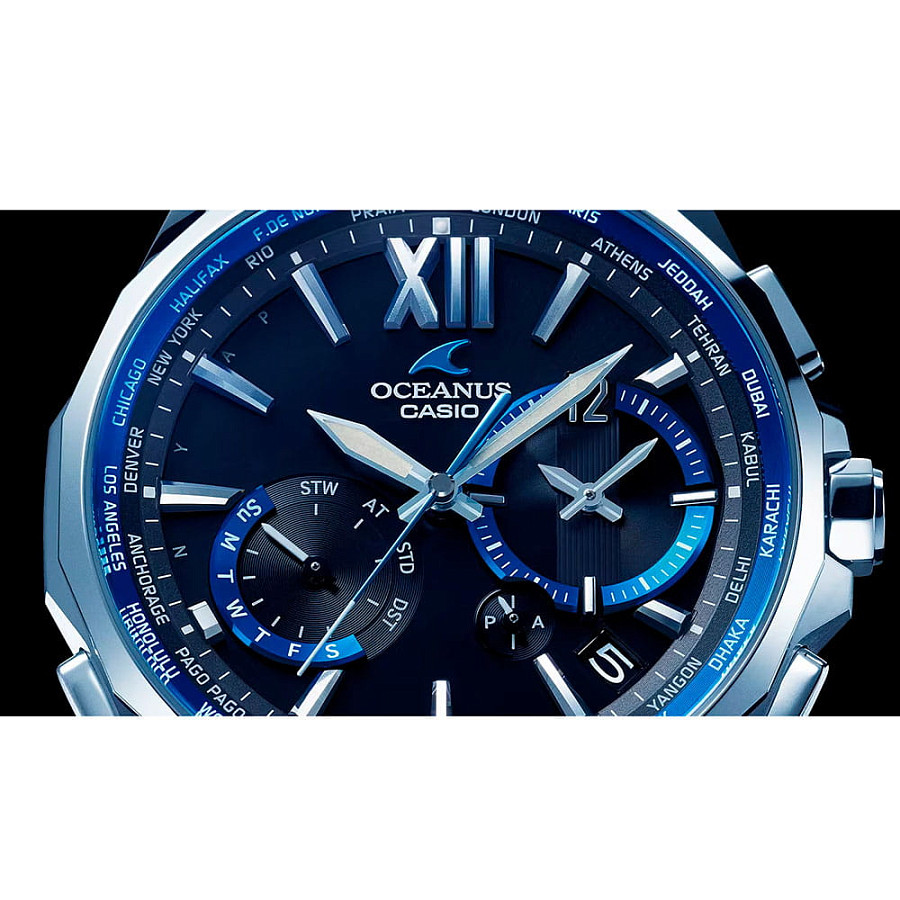 Часы Casio Oceanus OCW-S3400-1A — титановый, мужские