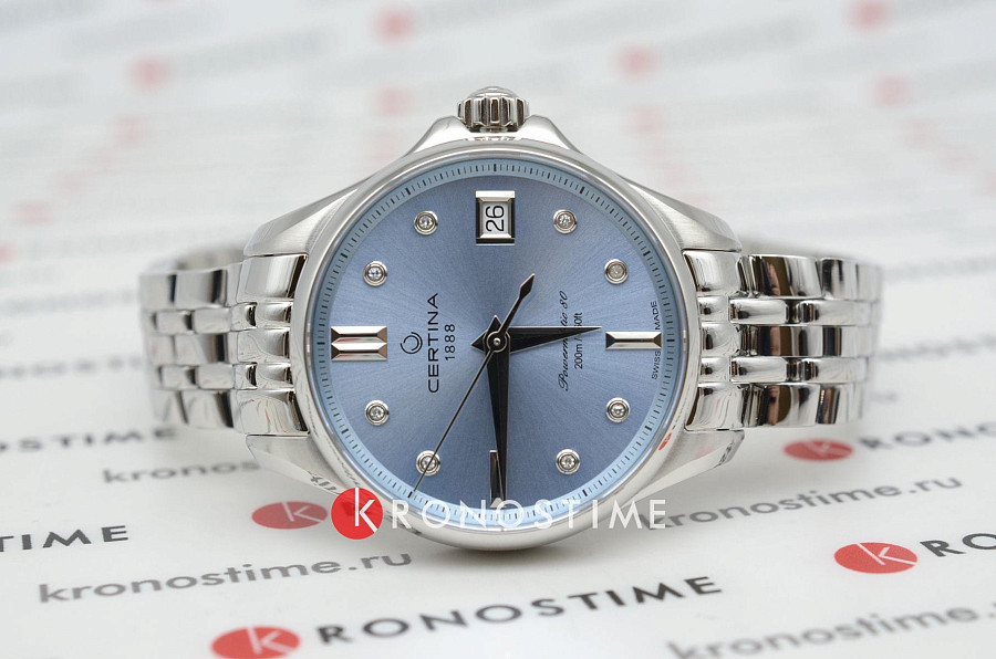 Часы Certina DS Action Lady Powermatic 80 C032.207.11.046.00 — нержавеющая сталь 316l, женские