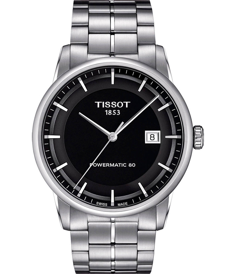 Часы Tissot Luxury Powermatic 80 T086.407.11.051.00 — мужские, черный