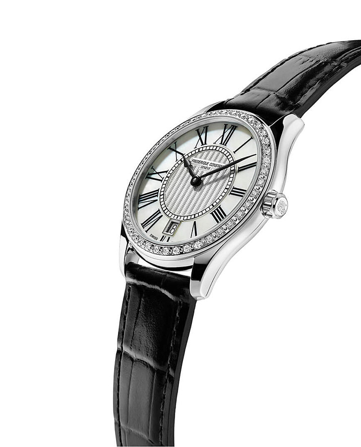 Часы Frederique Constant Classics Ladies Quartz FC-220MPW3BD26 — кварцевые, сталь металл