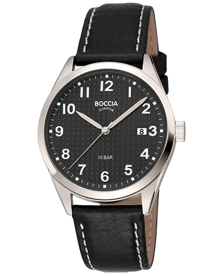 Часы Boccia Titanium 3682-01 — мужские, черный