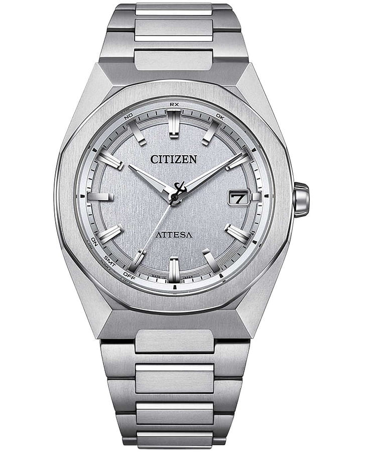 Часы Citizen Attesa CB3040-56H — мужские, серебристый