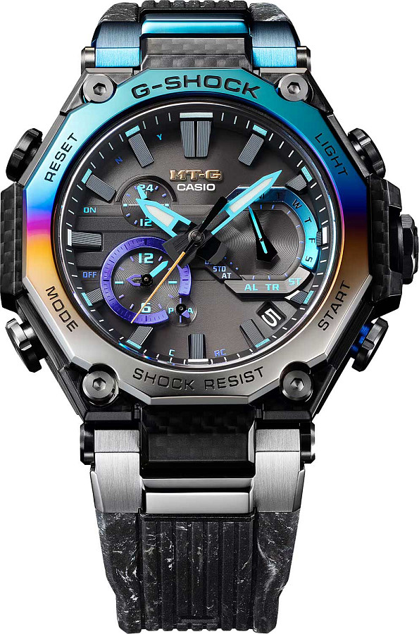Часы Casio G-SHOCK MTG-B2000YST-1A — кварцевые, карбон металл сталь