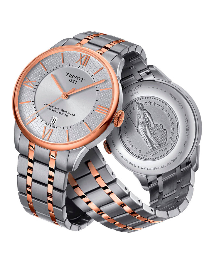 Часы Tissot Chemin des Tourelles Powermatic 80 T099.407.22.038.01 — артикул T0994072203801