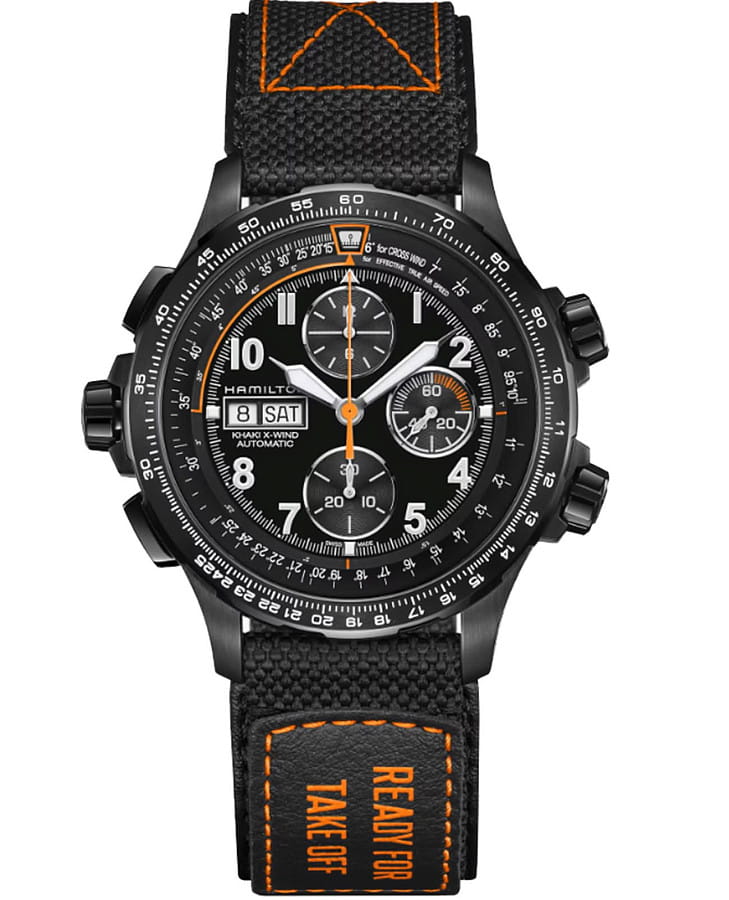 Часы Hamilton Khaki Aviation X-Wind Auto Chrono Air Zermatt Exclusive Edition H89736930 — мужские, черный
