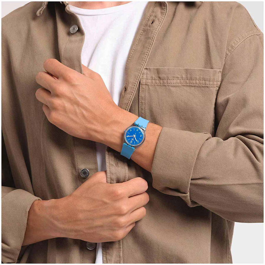 Часы Swatch Gent Biosourced Standart SO28S101 — биоматериал, женские