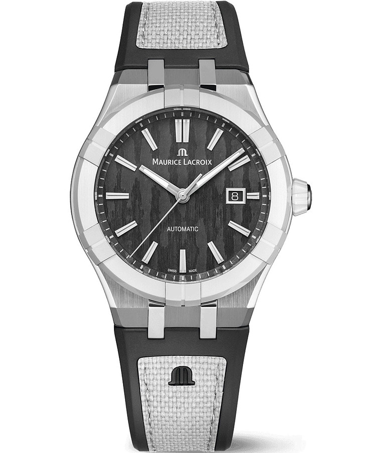 Часы Maurice Lacroix Aikon Automatic 43 mm AC6008-SSL70-330-2 — мужские, черный
