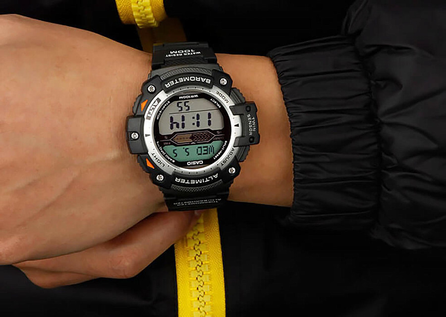 Часы Casio Collection SGW-300H-1A — мужские, пластик