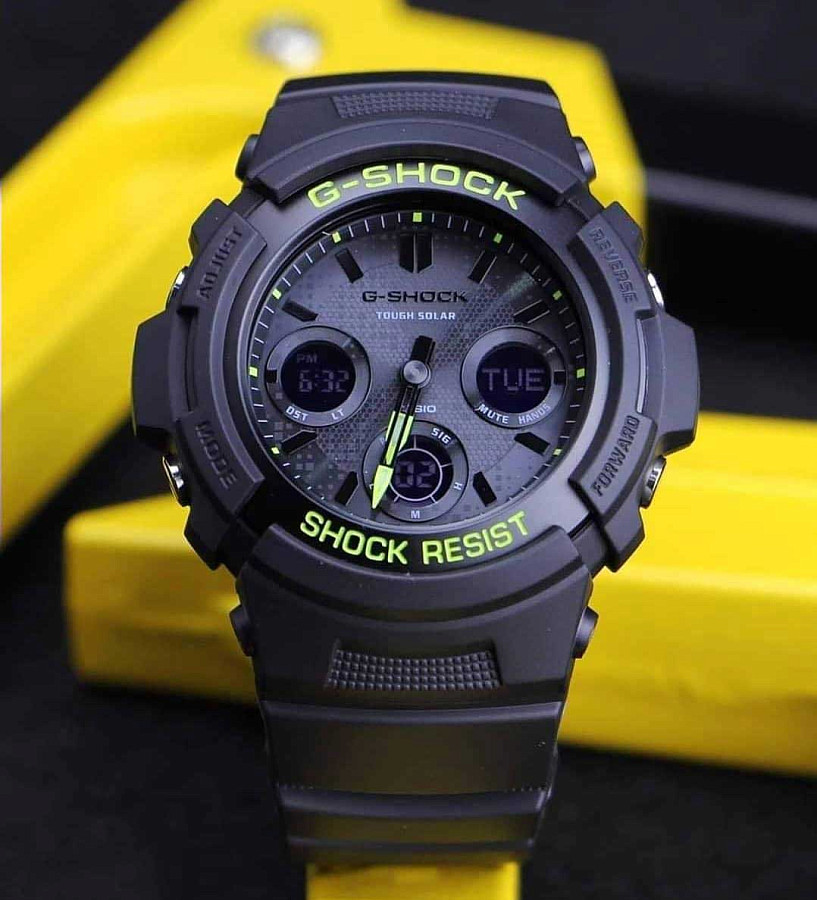 Часы Casio G-Shock AWR-M100SDC-1ADR — черный, пластик металл алюминий