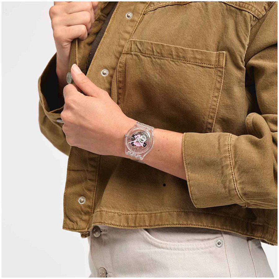 Часы Swatch New Gent Biosourced SO29K104-S06 — кварцевые, Швейцария, женские