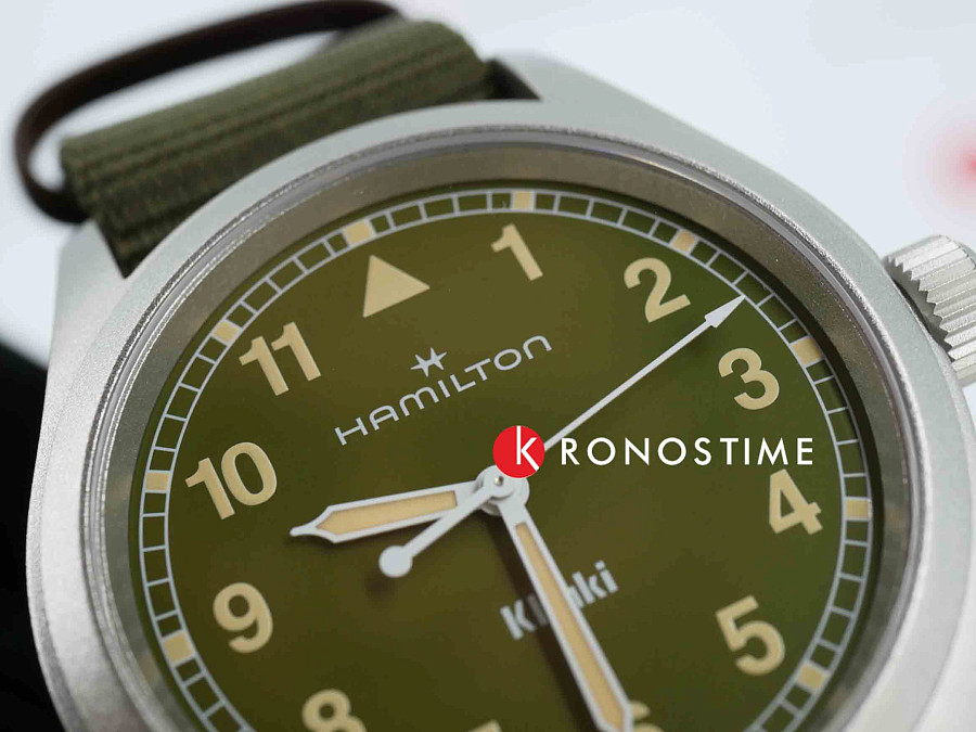 Часы Hamilton Khaki Field Quartz 38mm H69401960 — тканевый, мужские